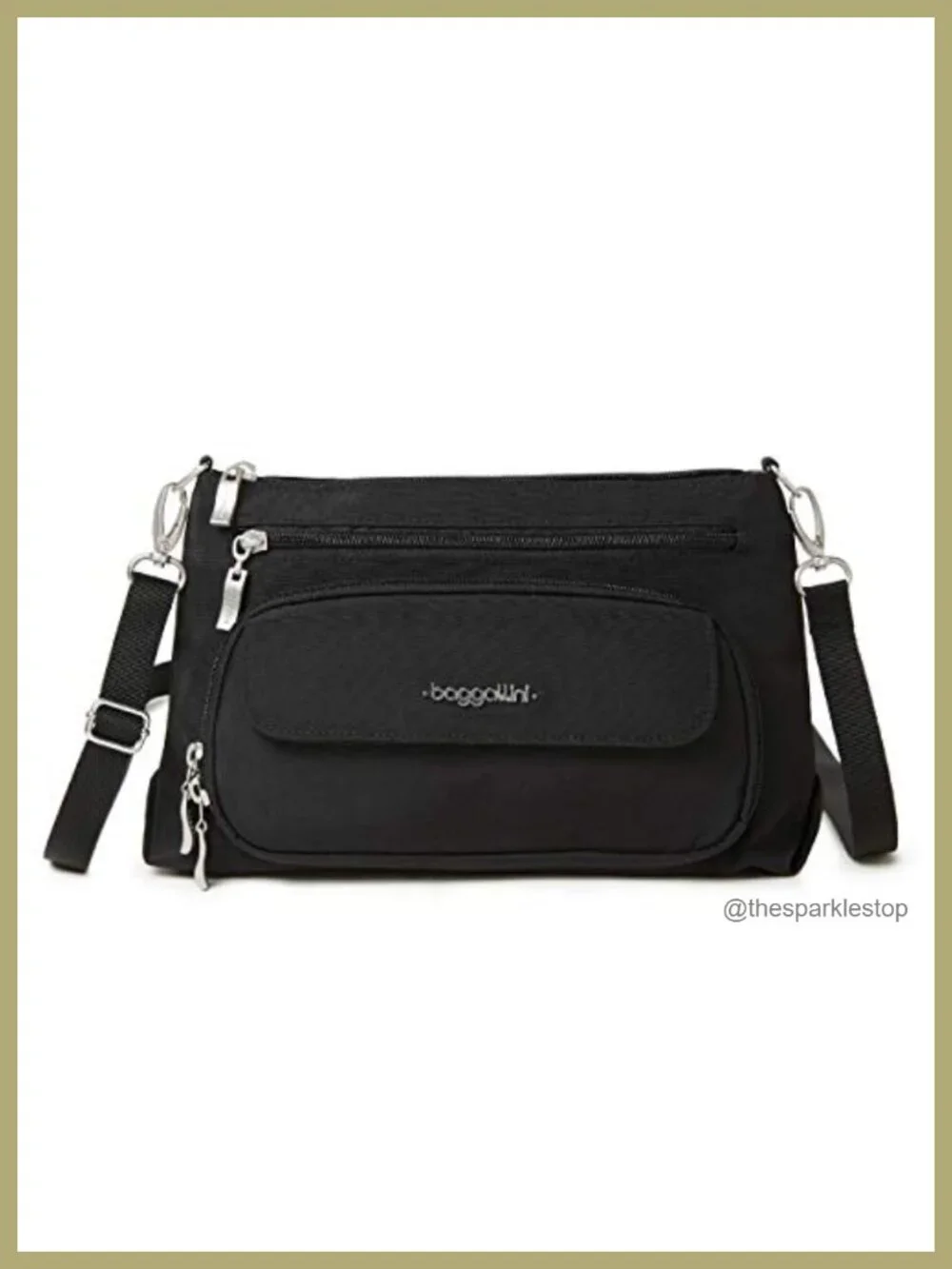 Baggallini Original Everyday Crossbody Purse RFID Protected Nylon Travel Bag
